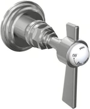 Jado 845820.144 Savina 1/2-Inch Wall Valve with Metal Lever Handle, Brushed Nickel