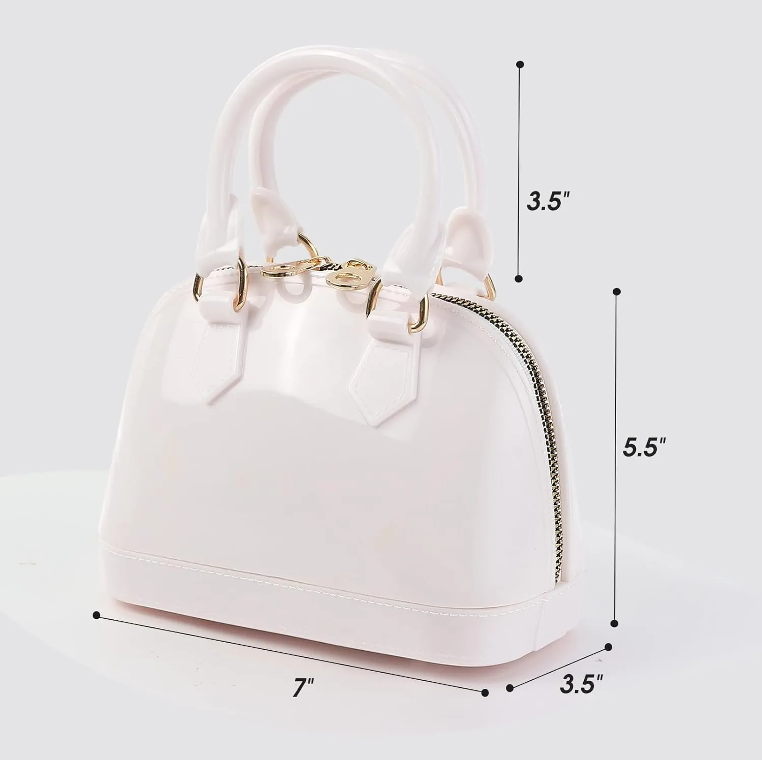 Jelly Crossbody Purse Shoulder Bag, Candy Color Tote Satchel Top-Handle Handbags for Women