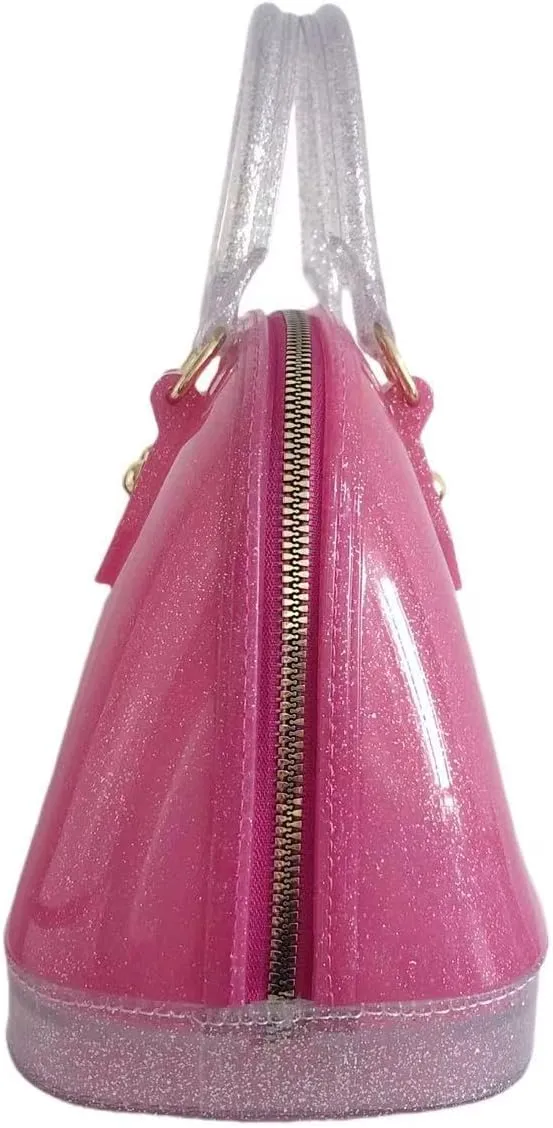 Jelly Crossbody Purse Shoulder Bag, Candy Color Tote Satchel Top-Handle Handbags for Women