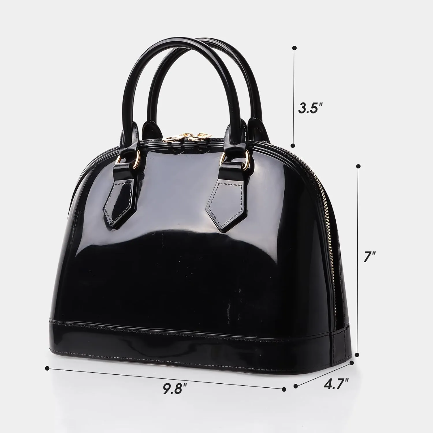 Jelly Crossbody Purse Shoulder Bag, Candy Color Tote Satchel Top-Handle Handbags for Women