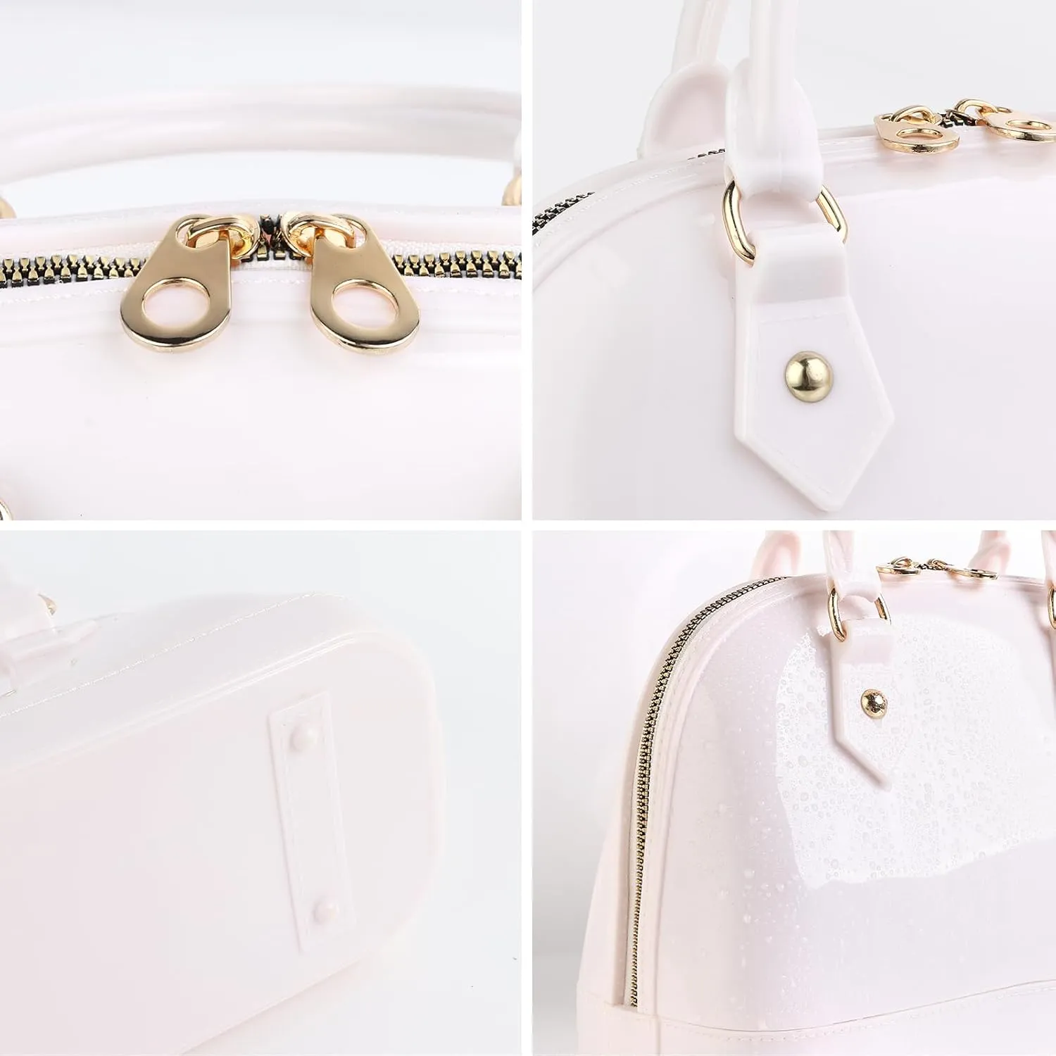 Jelly Crossbody Purse Shoulder Bag, Candy Color Tote Satchel Top-Handle Handbags for Women