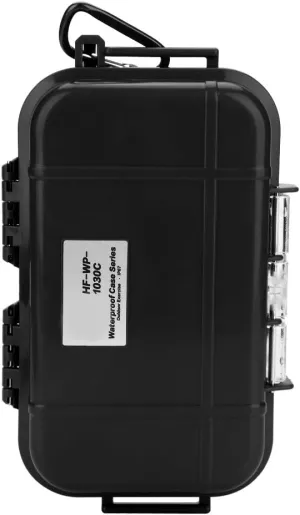 Joyzan Waterproof Storage Case, Weatherproof Hard Case Outdoor Survival Shockproof Box Sturdy for Tackle Cameras Phones Camping Climbing Fishing Hiking Water Sports Knives (Black)