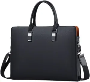 JSEIAJB Men's Shi Handbags Casual Shoulder Crossbody Bags Bags Large Capacity Business Color Collision Briefcase Male Models