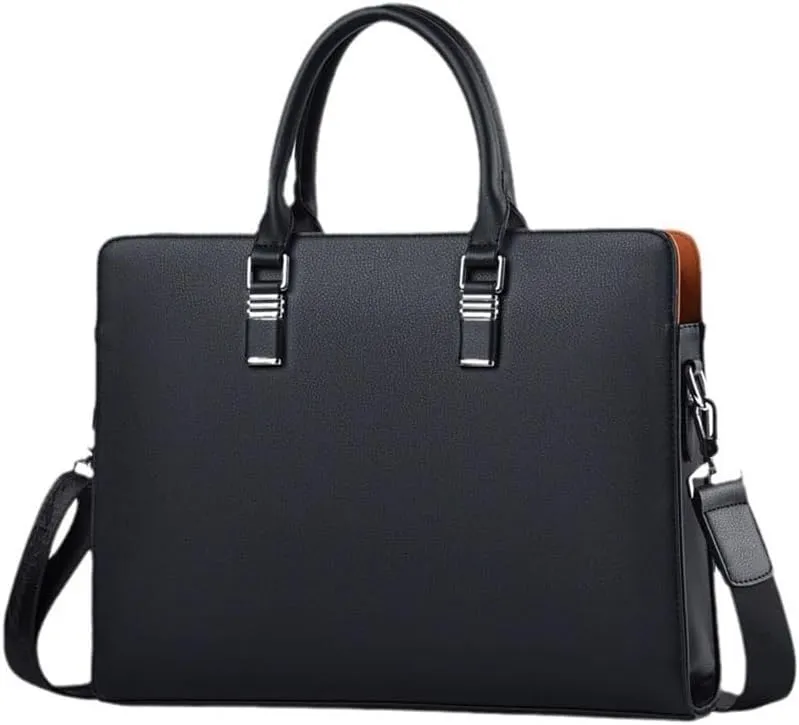 JSEIAJB Men's Shi Handbags Casual Shoulder Crossbody Bags Bags Large Capacity Business Color Collision Briefcase Male Models