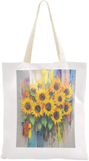 JSTEL Canvas Tote Bag for Women with Pocket,Canvas Tote Purse Shopping Bag