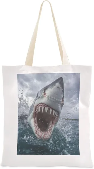 JSTEL Canvas Tote Bag for Women with Pocket,Canvas Tote Purse Shopping Bag