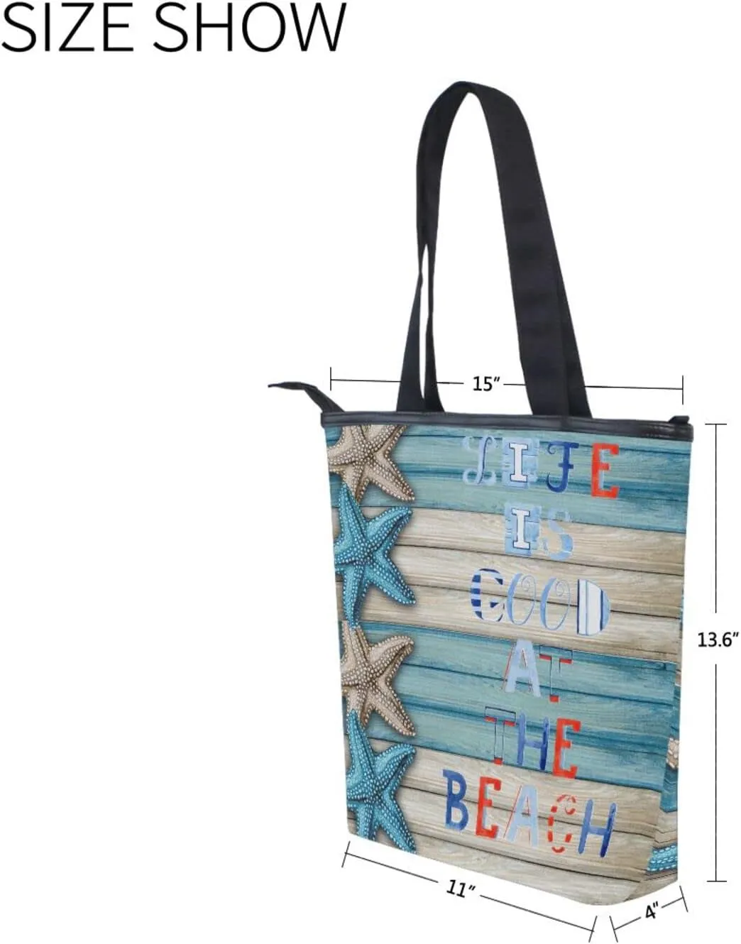 JSTEL Canvas Tote Bag for Women with Zipper,Lady Tote Bag Canvas Tote Purse Canvas Handbag for Work Travel