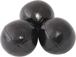 Juggling Balls Professional Style Set of 3 - How to Juggle Kit with Bean Bags for Juggling for Beginners with Vibrant Colors, Great Feel, Ultra Durable (Black)