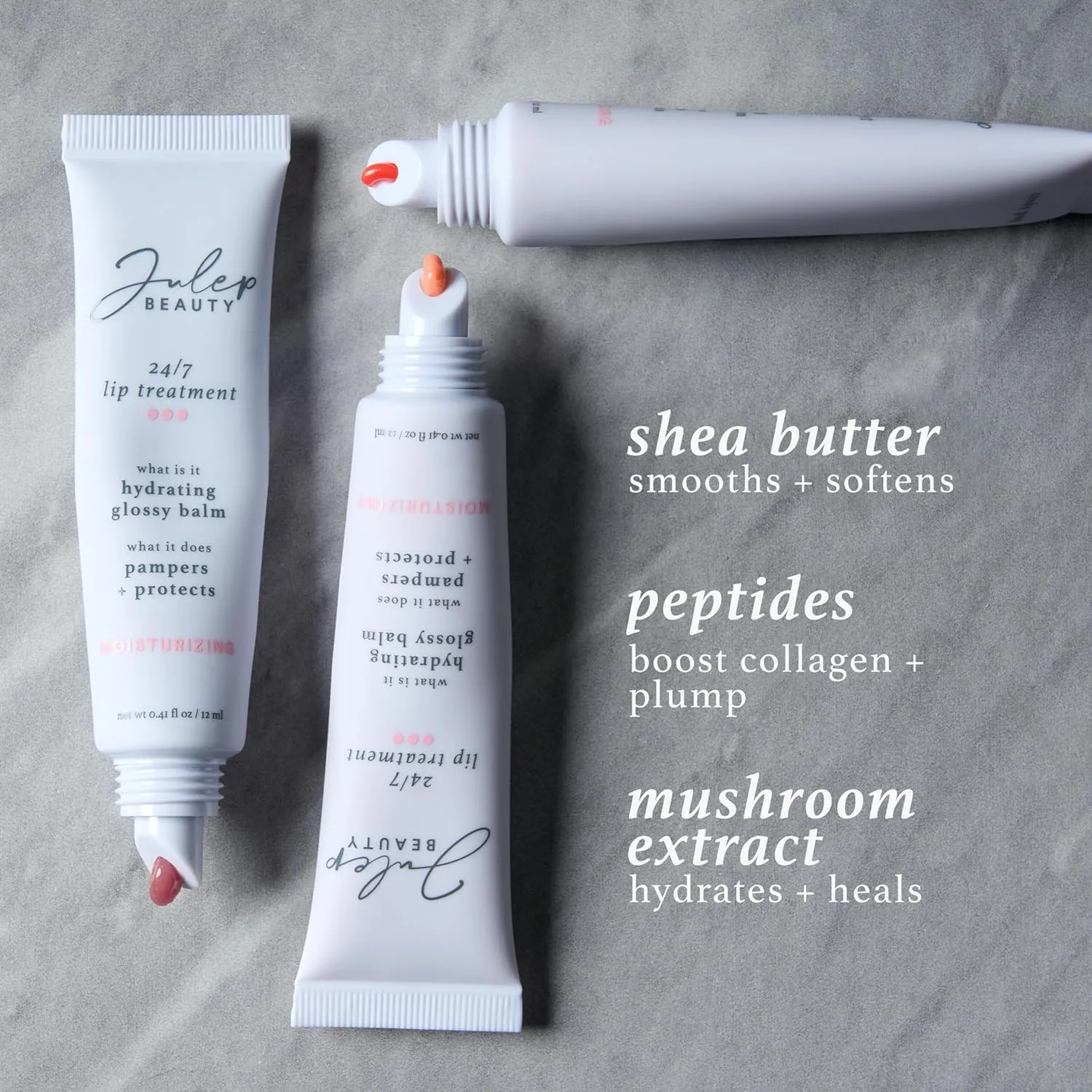 Julep 24/7 Lip Treatment – Hydrating & Glossy Lip Balm and Lip Sleeping Mask with Shea Butter – Moisturize, Protect & Soothe – Vegan & Cruelty-Free - Sheer Nude