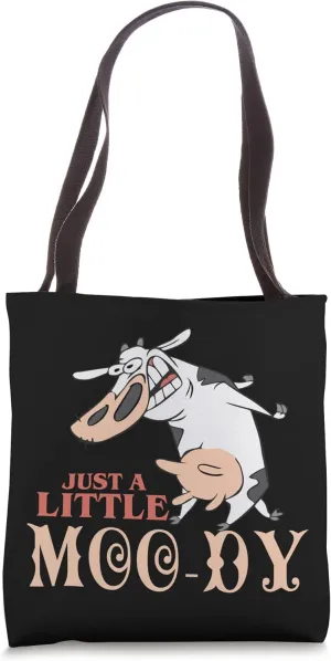 Just A Little Moo-Dy, Cute Animal, Funny Cow Lover Tote Bag