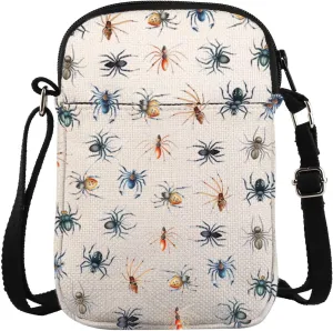 JXGZSO Spider Cross Body Bag Arachnid Shoulder Bag Spider Lover Gift Arachnologist Gift