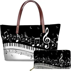 KEIAHUAN Womens Purses and Handbags Set Includes Long Wallets with Large Capacity Top-Handle Bag Ladies Shoulder Totes 2 Pack