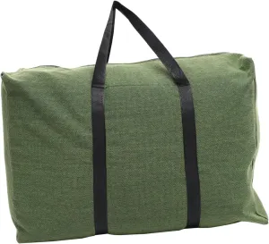 KESYOO Large Capacity Olive Green Canvas Travel Duffle Bag Heavy Duty Zipper Luggage Storage Bag Versatile Home Moving Storage Bag with Random Handle Color
