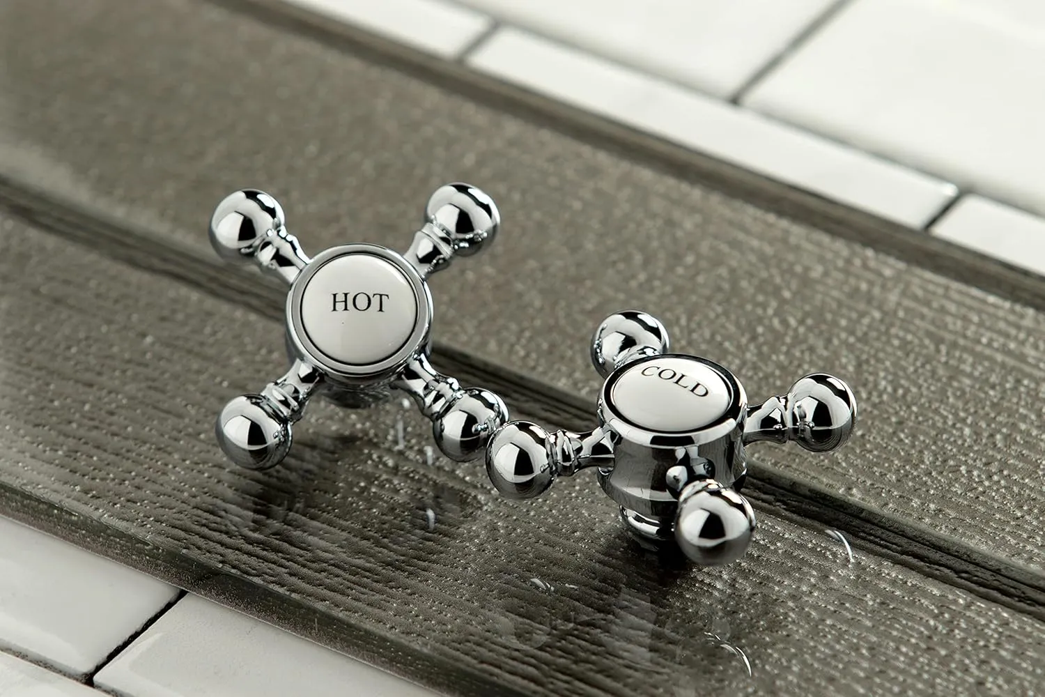 Kingston Brass KB1601BX Heritage 4" Centerset Lavatory Faucet with Metal Cross Handle, Chrome