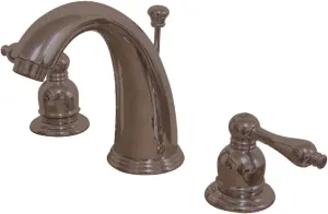 Kingston Brass KB985AL Victorian Widespread Lavatory Faucet with Metal lever handle, Oil Rubbed Bronze