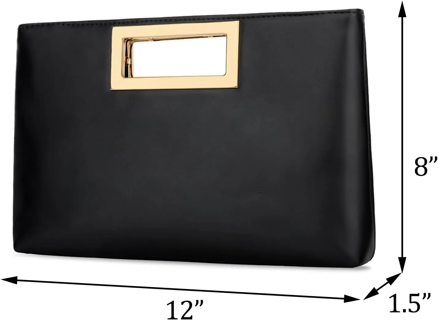 KKXIU Clutch Purse for Women Vegan Leather Evening Bag Formal Handbag for Wedding Party Prom Bridal