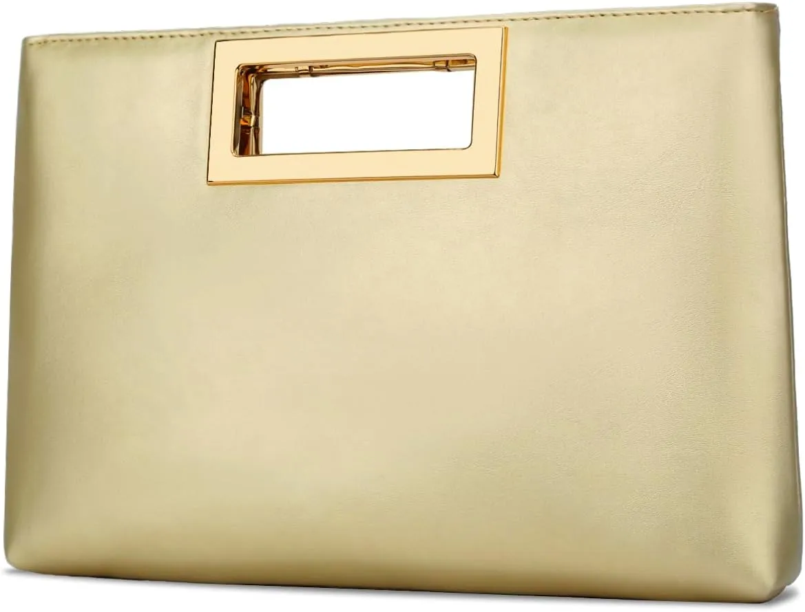 KKXIU Women Clutch Purse Elegant Pleated Evening Bag for Wedding Prom Bridal with Chain Strap