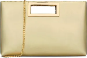 KKXIU Women Clutch Purse Elegant Pleated Evening Bag for Wedding Prom Bridal with Chain Strap