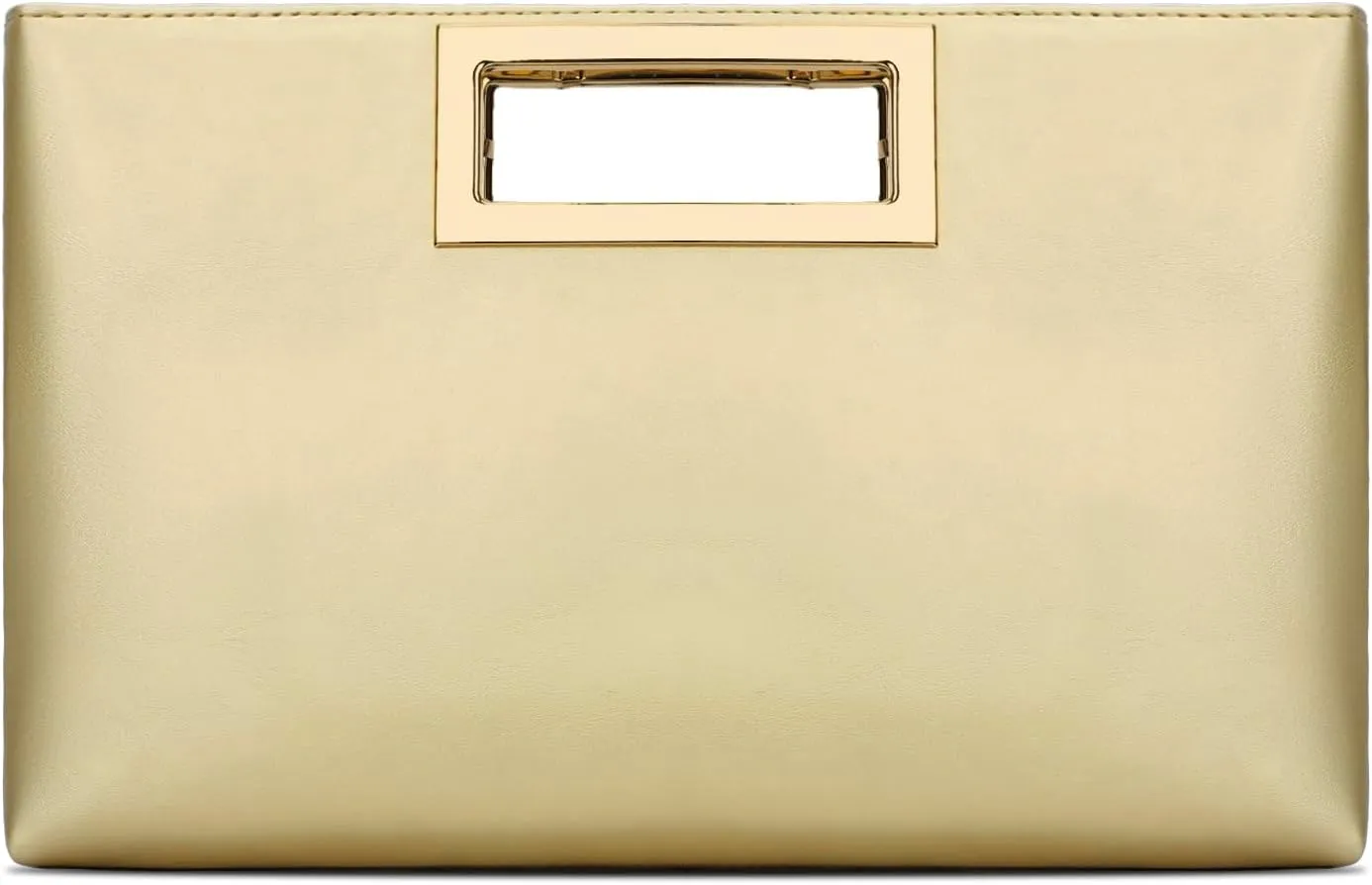 KKXIU Women Clutch Purse Elegant Pleated Evening Bag for Wedding Prom Bridal with Chain Strap