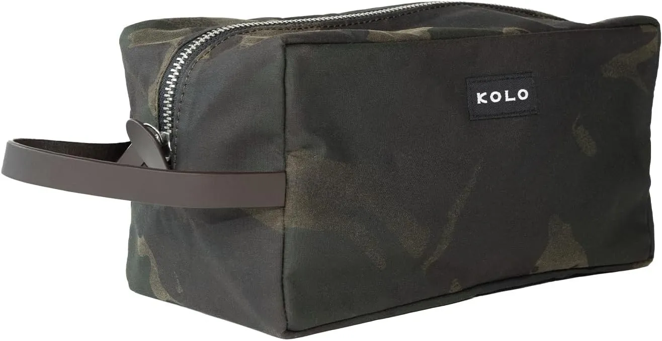 Kolo Parker Large Weatherproof Toiletry Case, Cable Bag, Travel Pouch, Camo