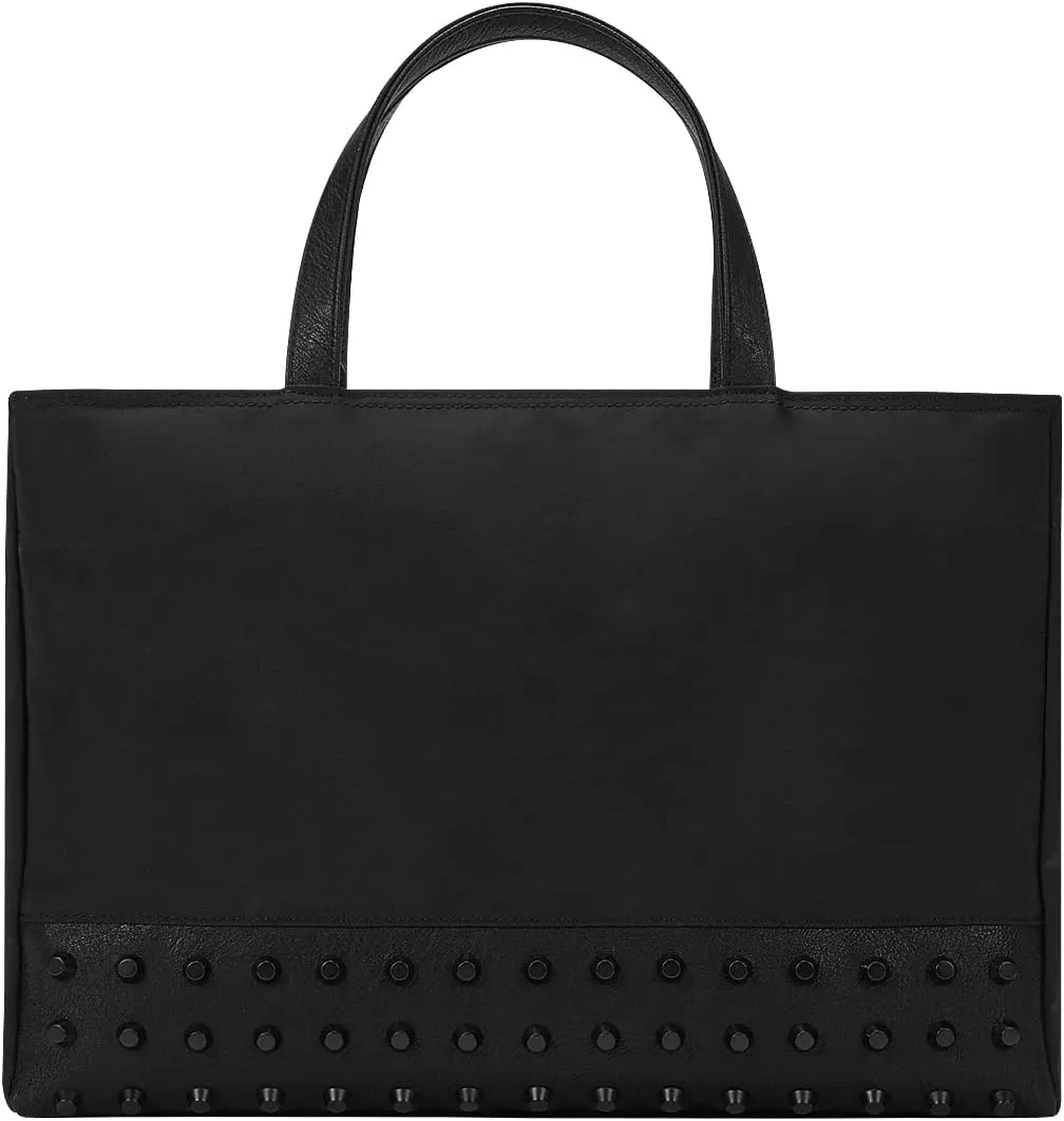KWANI Black Studs Tote Bags for Women and Ladie