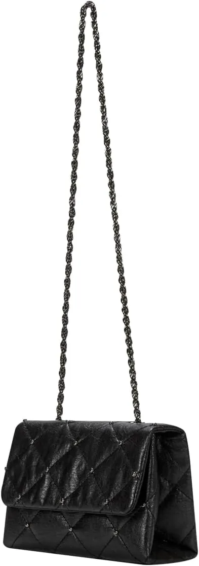 KWANI Lozenge Studded Tote Shoulder bags PU Leather Large Purses Handbag for Women, Magnetic Closure