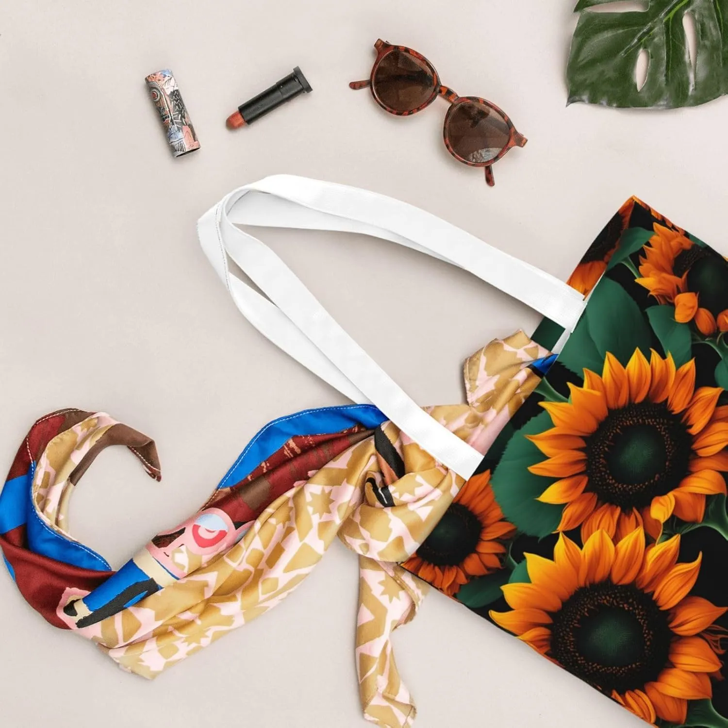 Ladies Origami Paper Cranes Printed Shopping Bag Tote Bag Canvas Durable Handbag For School Shopping Beach Grocery
