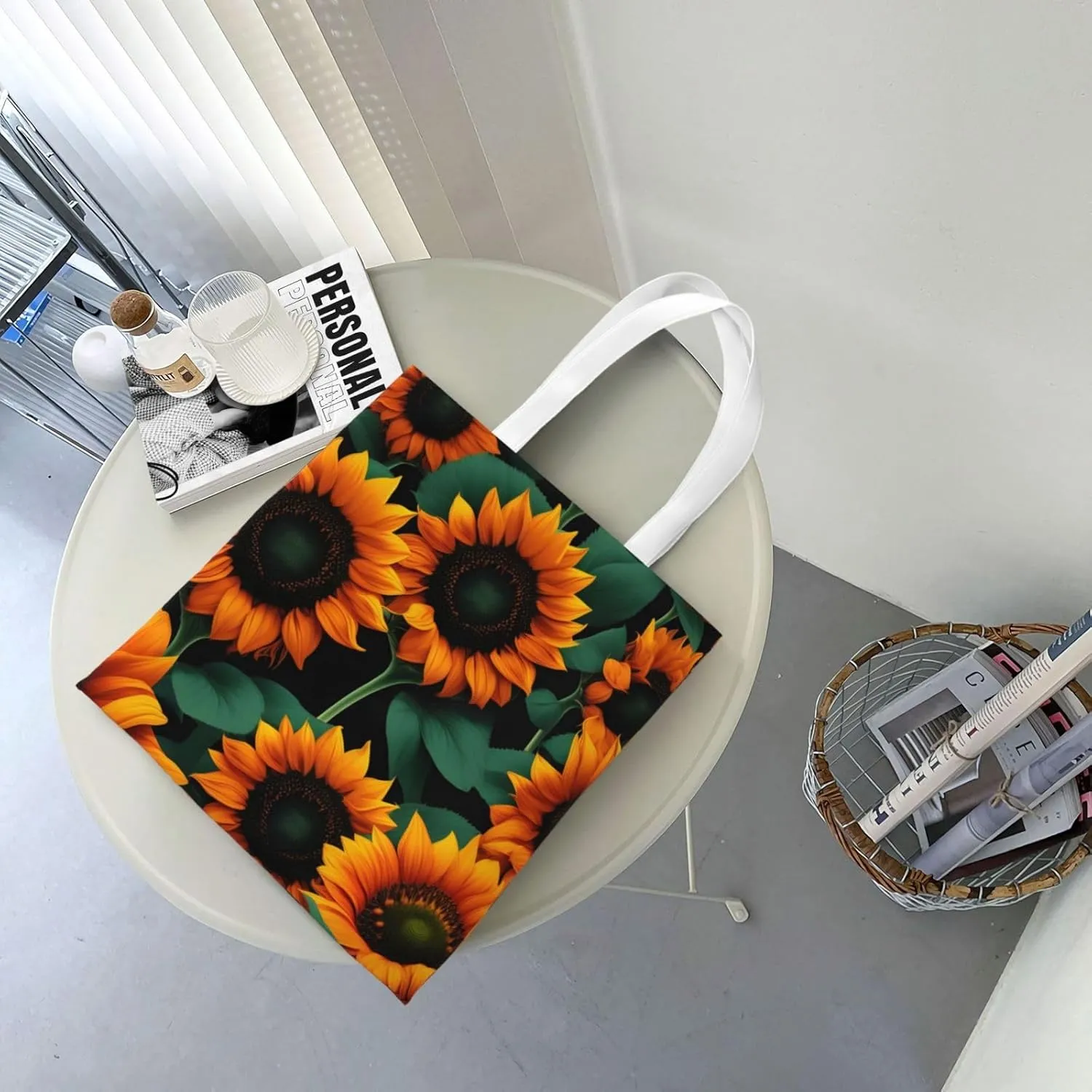 Ladies Origami Paper Cranes Printed Shopping Bag Tote Bag Canvas Durable Handbag For School Shopping Beach Grocery