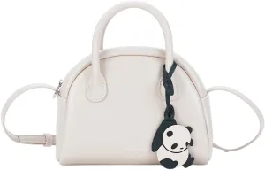 LA'FESTIN Leather Top-Handle Satchel for Women: Small Purse with Adjustable Strap, Lightweight Crossbody Bag with Decoration