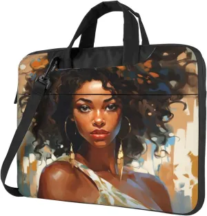 Laptop Bag Blue Purple Halo Swirl Art Painting Laptop Tote Bag Women Men Laptop Sleeve Case Lightweight Computer Bag