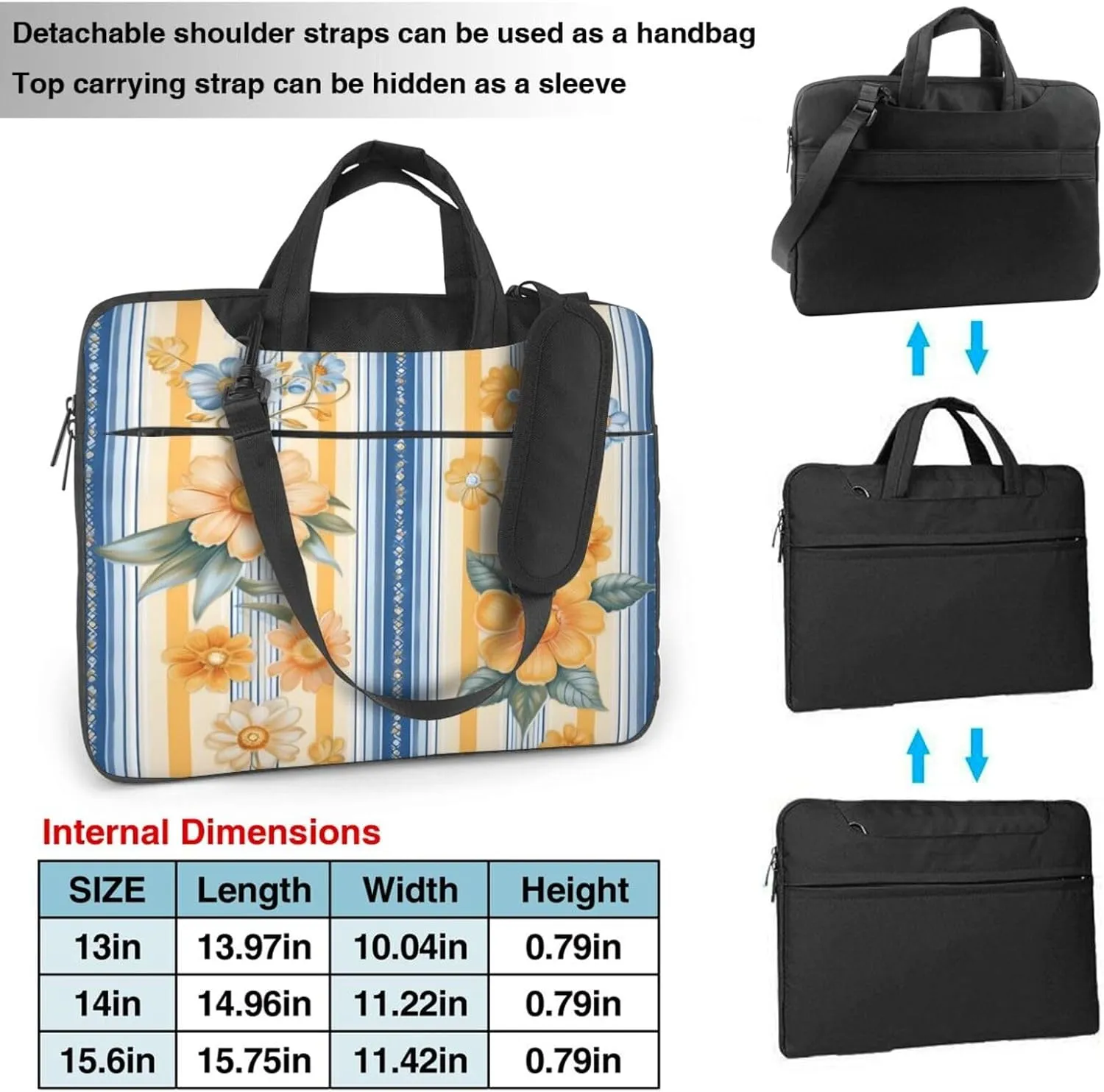 Laptop Bag Colorful Explosion Beam Laptop Tote Bag Women Men Laptop Sleeve Case Lightweight Computer Bag