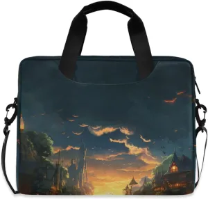 Laptop Bag Fits Up to 16 Inch Computer Candlelight Night View Laptop Briefcases for Men Women