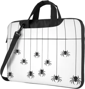 Laptop Bag Floral Flowers Skull Laptop Tote Bag Women Men Laptop Sleeve Case Lightweight Computer Bag