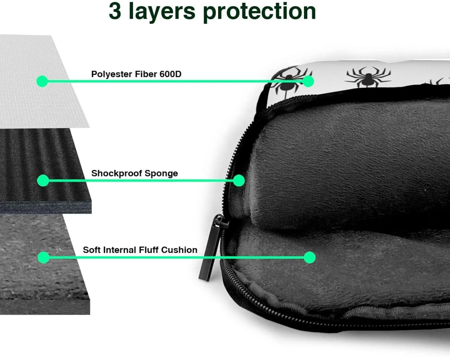 Laptop Bag Floral Flowers Skull Laptop Tote Bag Women Men Laptop Sleeve Case Lightweight Computer Bag
