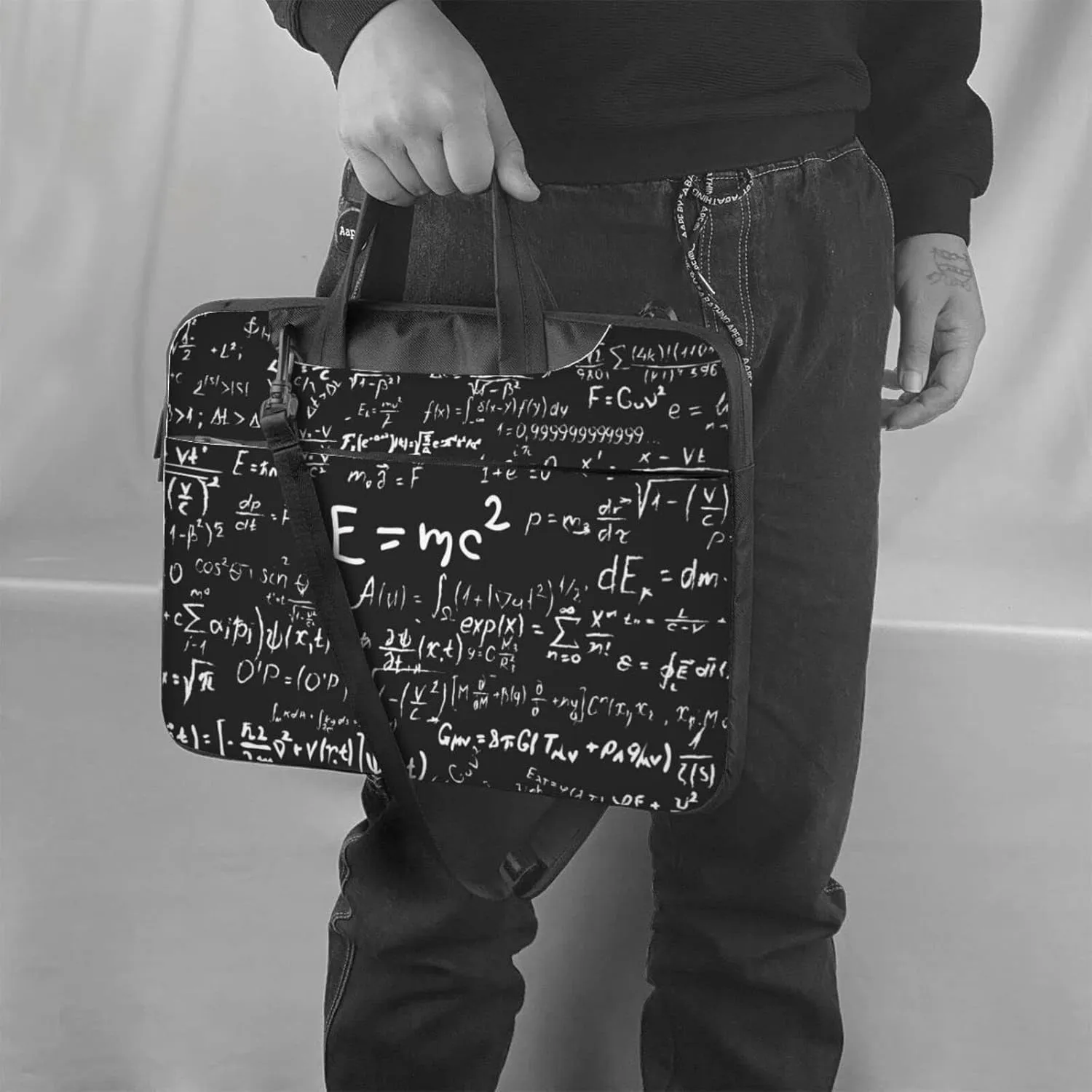 Laptop Bag Laptop Case 14 Inch Computer Bags Physics Mathematics Printed Padded Sleeve Cover for Women Men