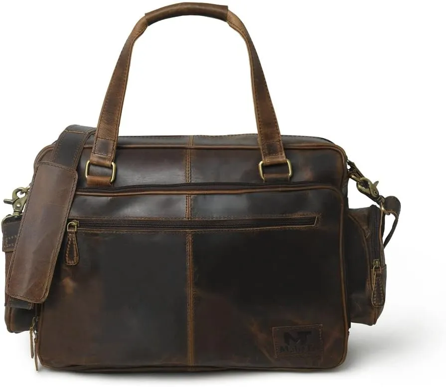 laptop bag messenger bag for men shoulder bag full grain leather briefcases for men valentines day gift for boyfriend and girlfriend.