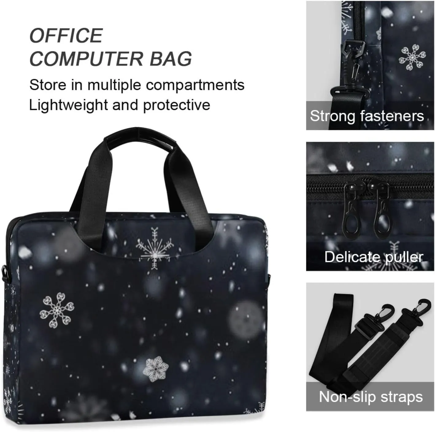 Laptop Bag Shoulder Bags Messenger Bag for Women Men Crossbody Document Case Briefcases Leather Computer Work Office
