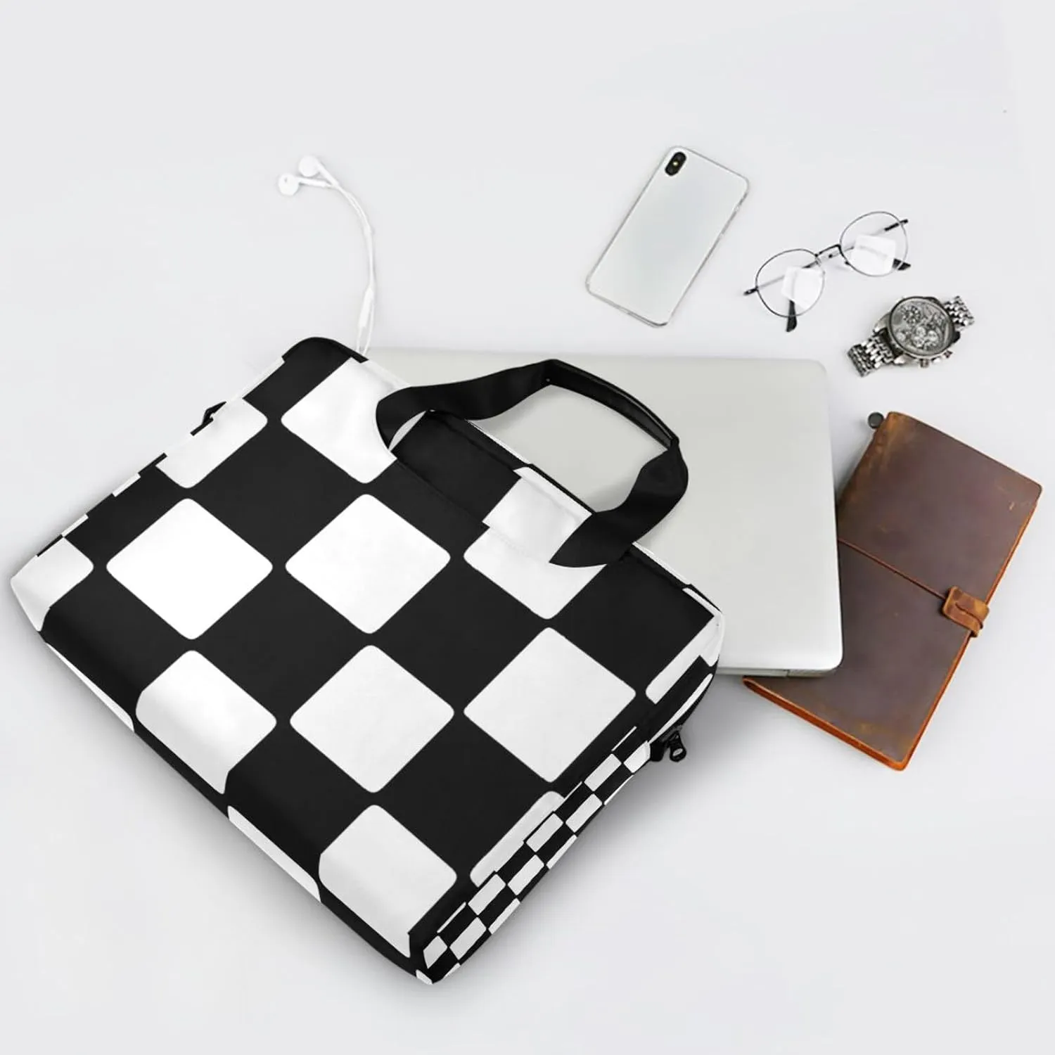 Laptop Bag Shoulder Bags Messenger Bag for Women Men Crossbody Document Case Briefcases Leather Computer Work Office