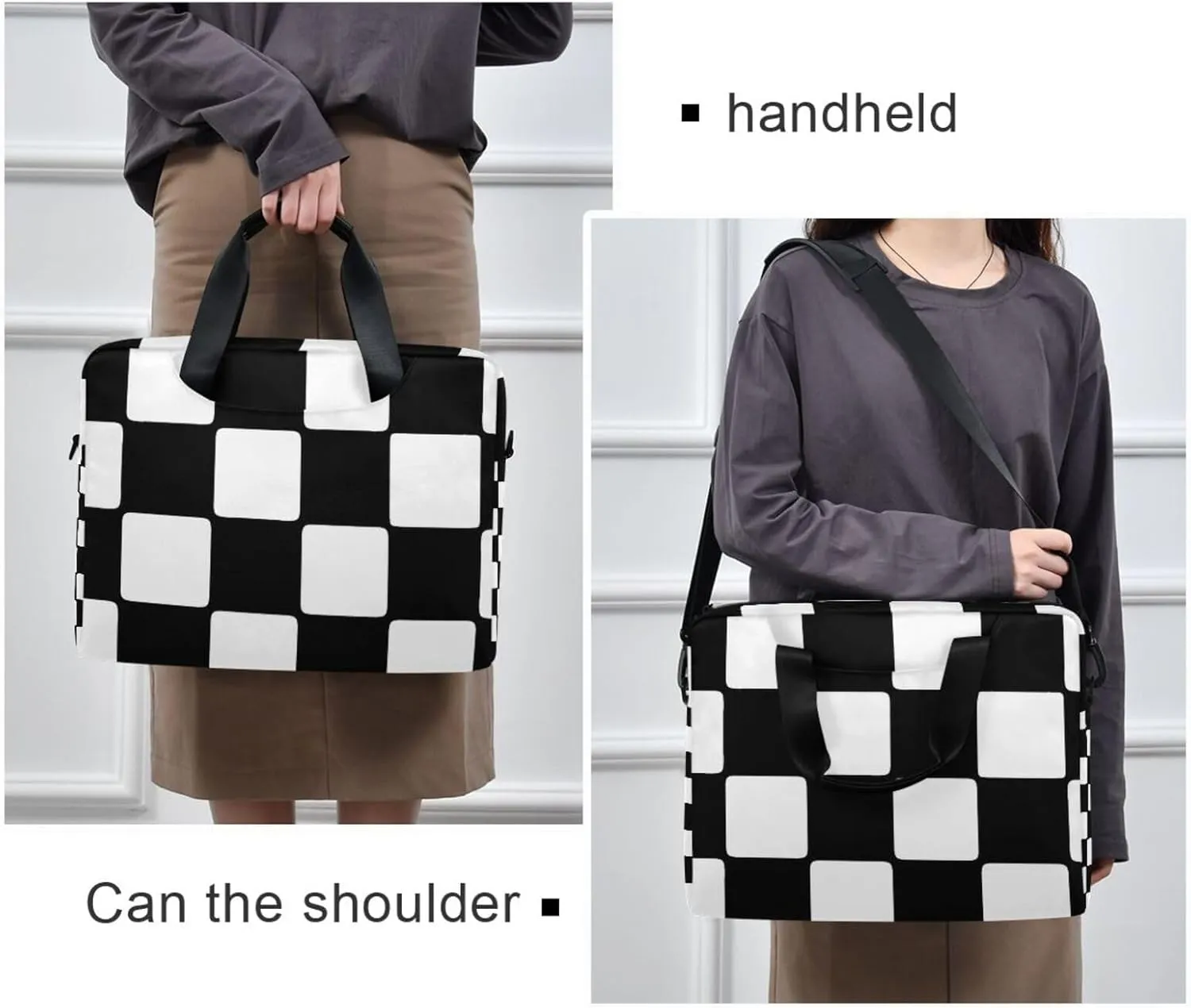 Laptop Bag Shoulder Bags Messenger Bag for Women Men Crossbody Document Case Briefcases Leather Computer Work Office
