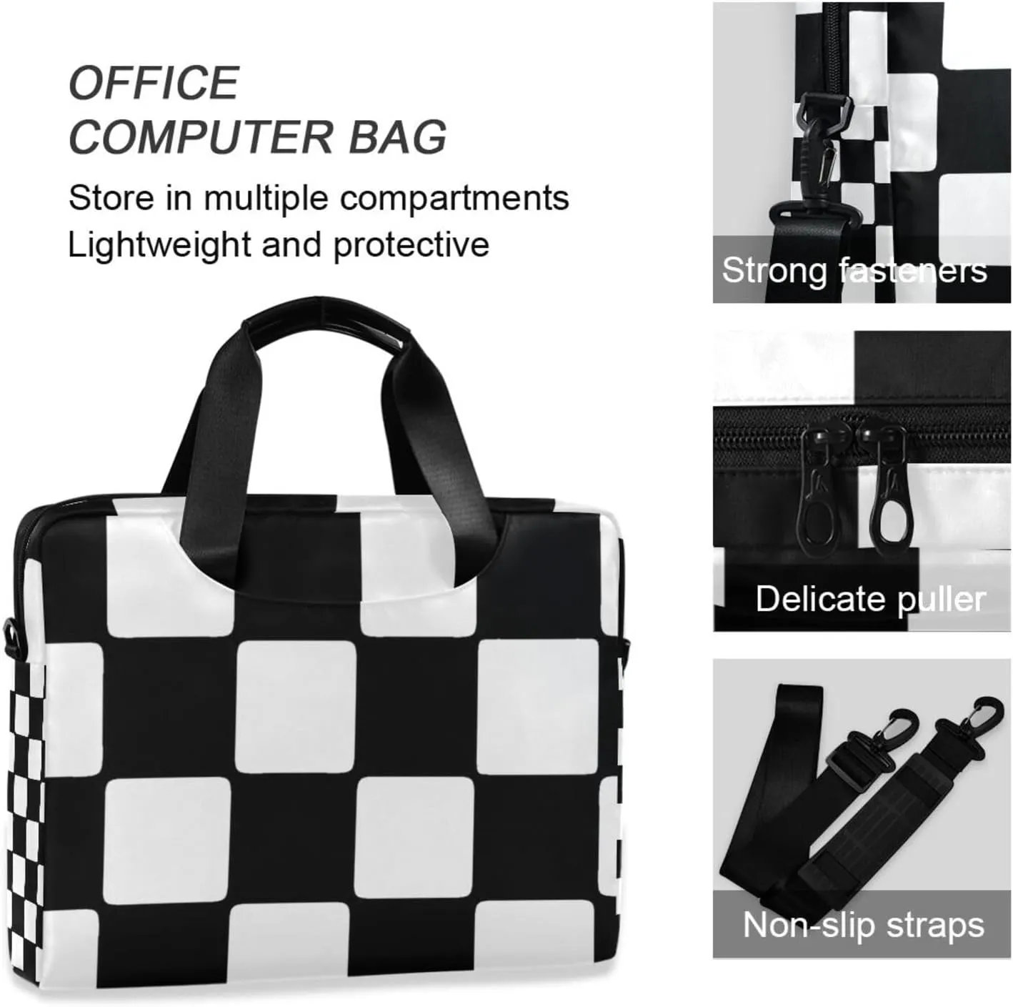 Laptop Bag Shoulder Bags Messenger Bag for Women Men Crossbody Document Case Briefcases Leather Computer Work Office