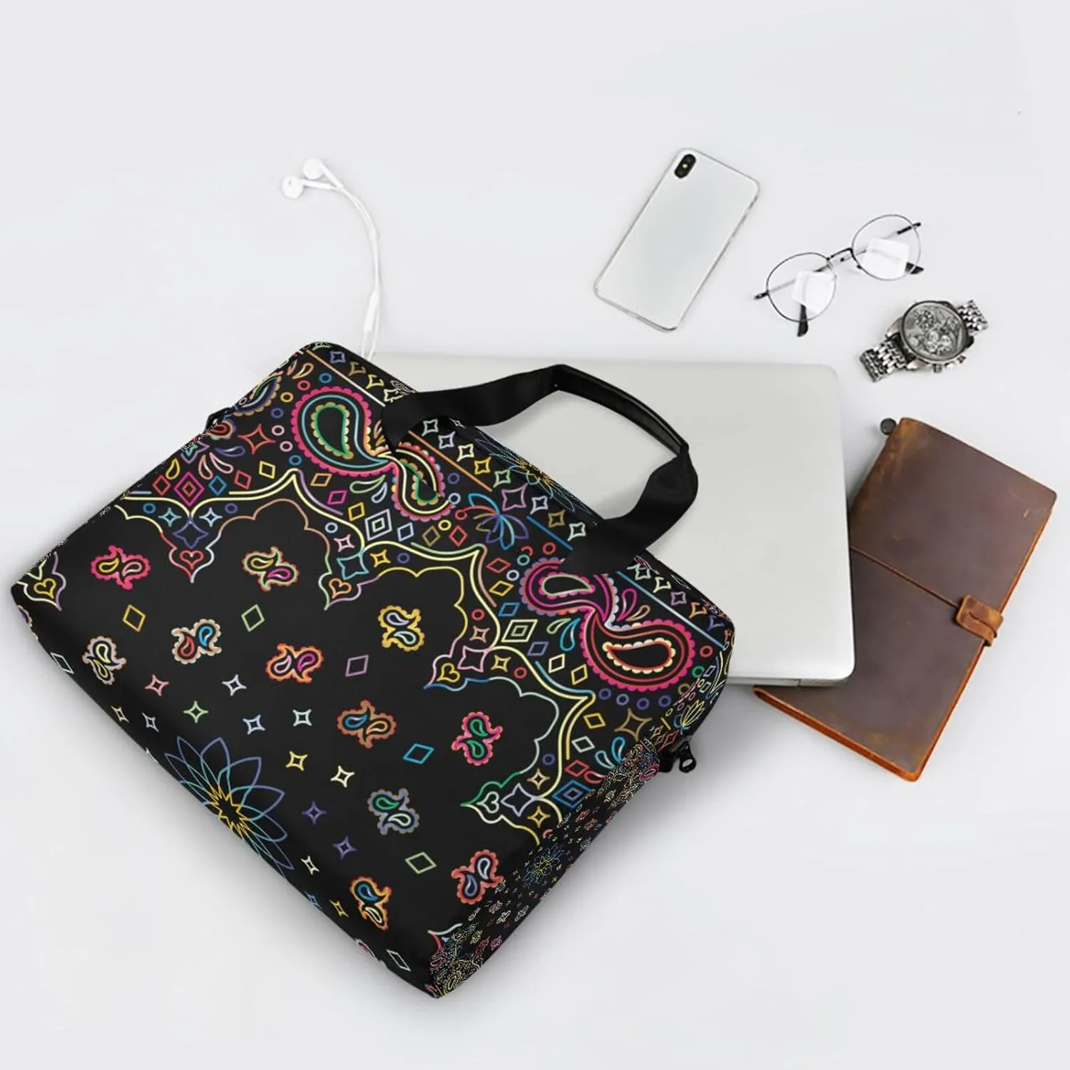 Laptop Bag Shoulder Bags Messenger Bag for Women Men Crossbody Document Case Briefcases Leather Computer Work Office