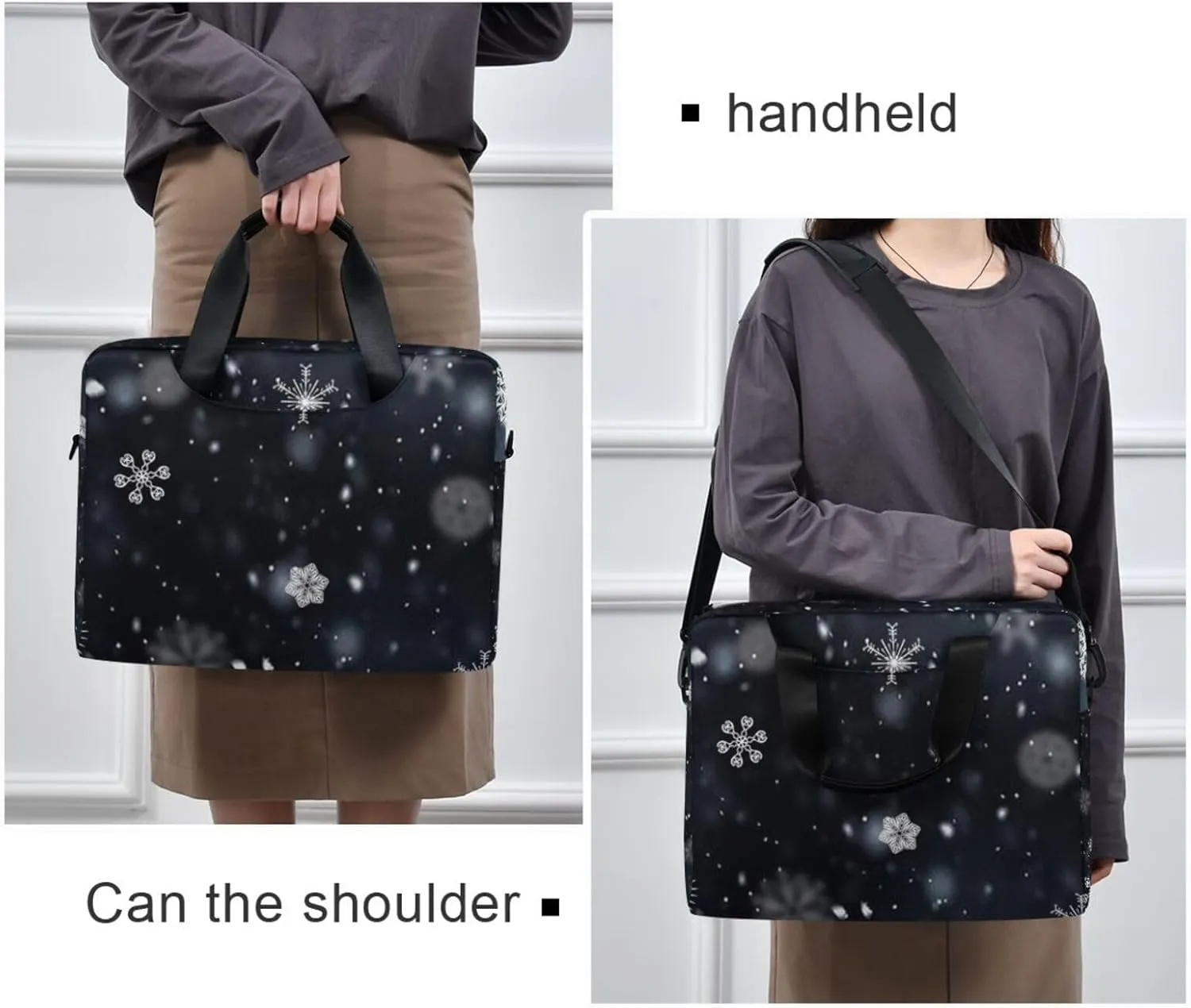 Laptop Bag Shoulder Bags Messenger Bag for Women Men Crossbody Document Case Briefcases Leather Computer Work Office