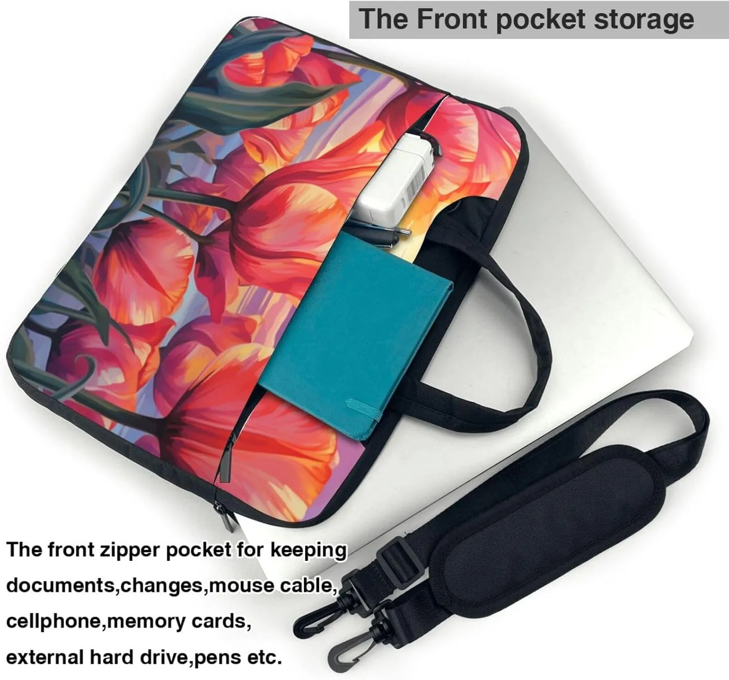 Laptop Bag Vantage Sunflower Old Newspaper Laptop Tote Bag Women Men Laptop Sleeve Case Lightweight Computer Bag