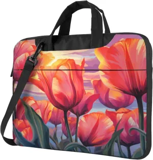 Laptop Bag Vantage Sunflower Old Newspaper Laptop Tote Bag Women Men Laptop Sleeve Case Lightweight Computer Bag