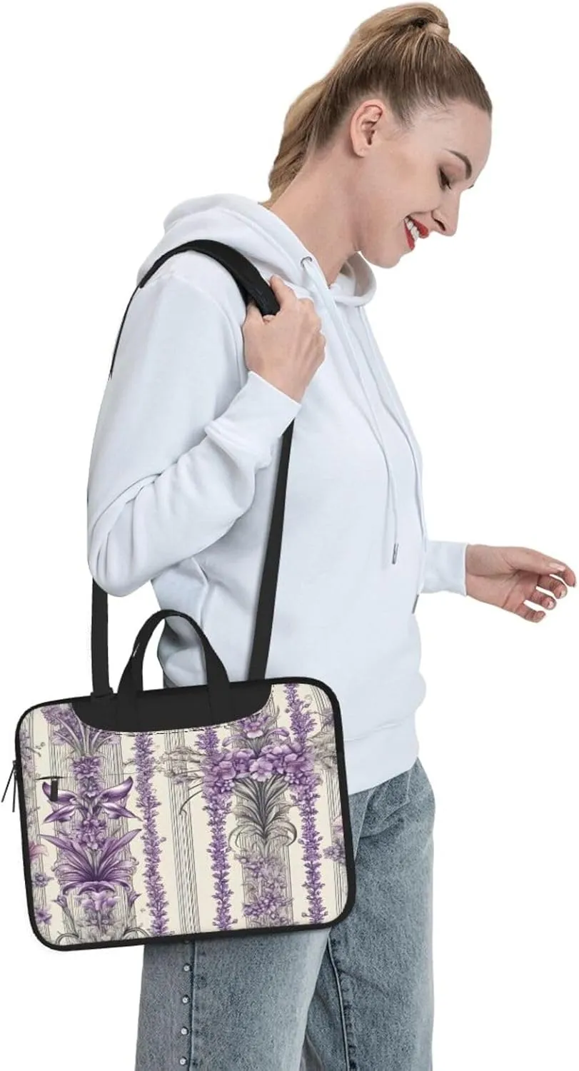 Laptop Bag Vintage Music Stave Sunflowers Laptop Tote Bag Women Men Laptop Sleeve Case Lightweight Computer Bag