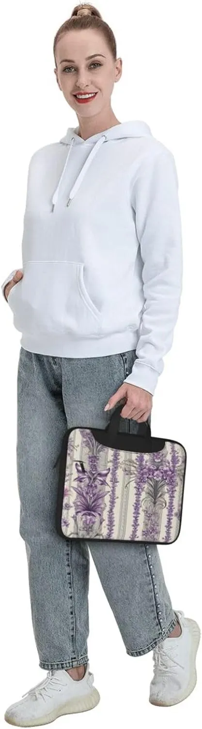 Laptop Bag Vintage Music Stave Sunflowers Laptop Tote Bag Women Men Laptop Sleeve Case Lightweight Computer Bag