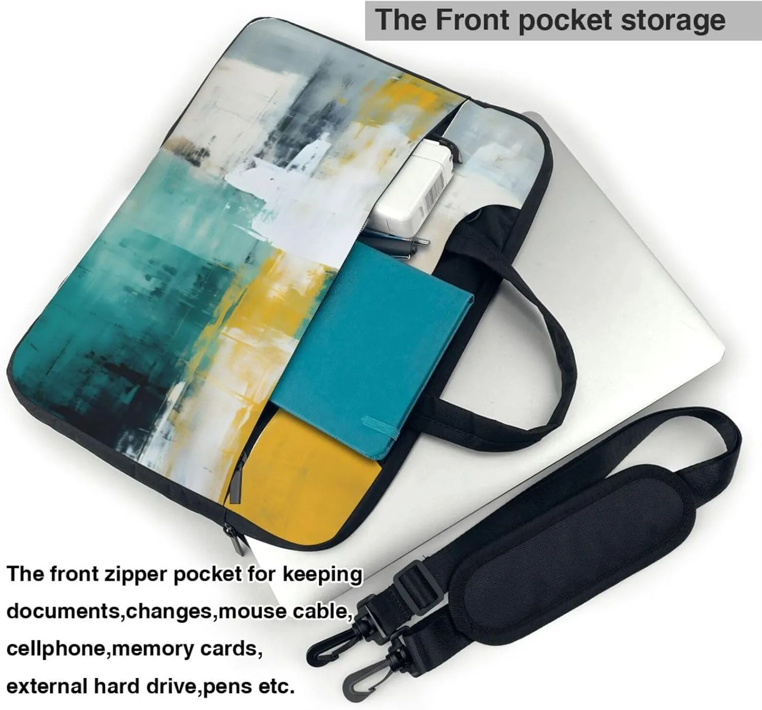 Laptop Bag Vintage Stripe Laptop Tote Bag Women Men Laptop Sleeve Case Lightweight Computer Bag