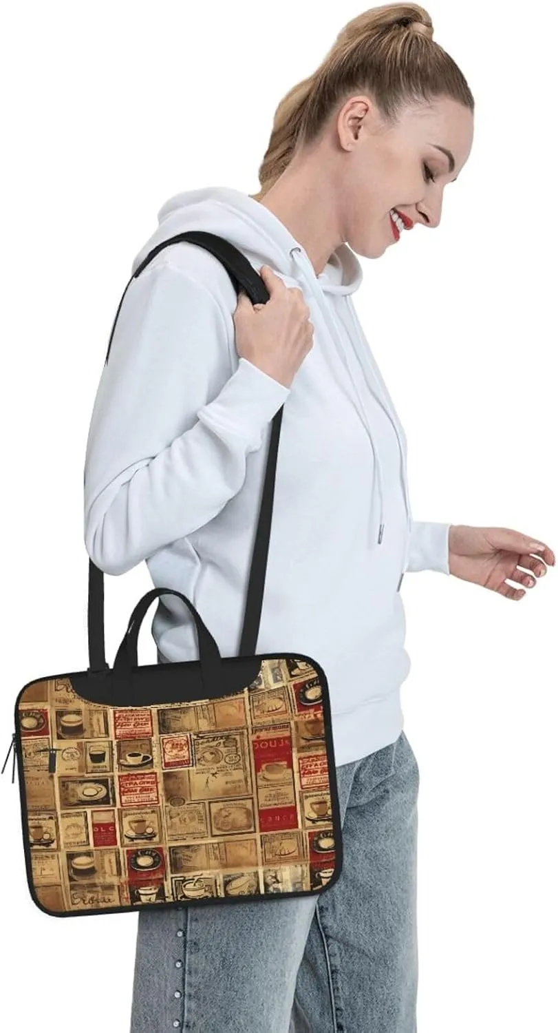 Laptop Bag Vintage Stripe Laptop Tote Bag Women Men Laptop Sleeve Case Lightweight Computer Bag