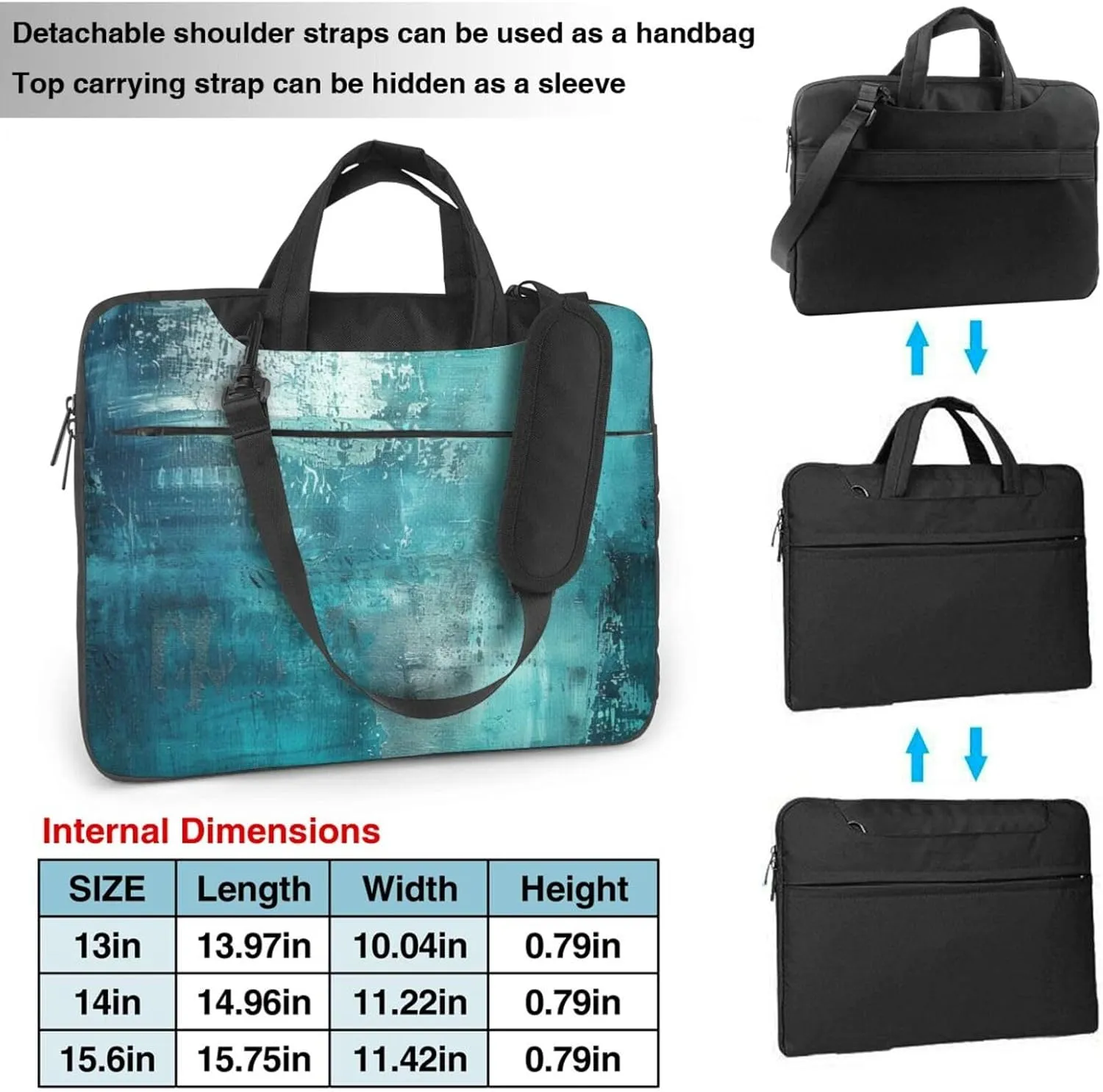 Laptop Bag Vintage Stripe Laptop Tote Bag Women Men Laptop Sleeve Case Lightweight Computer Bag