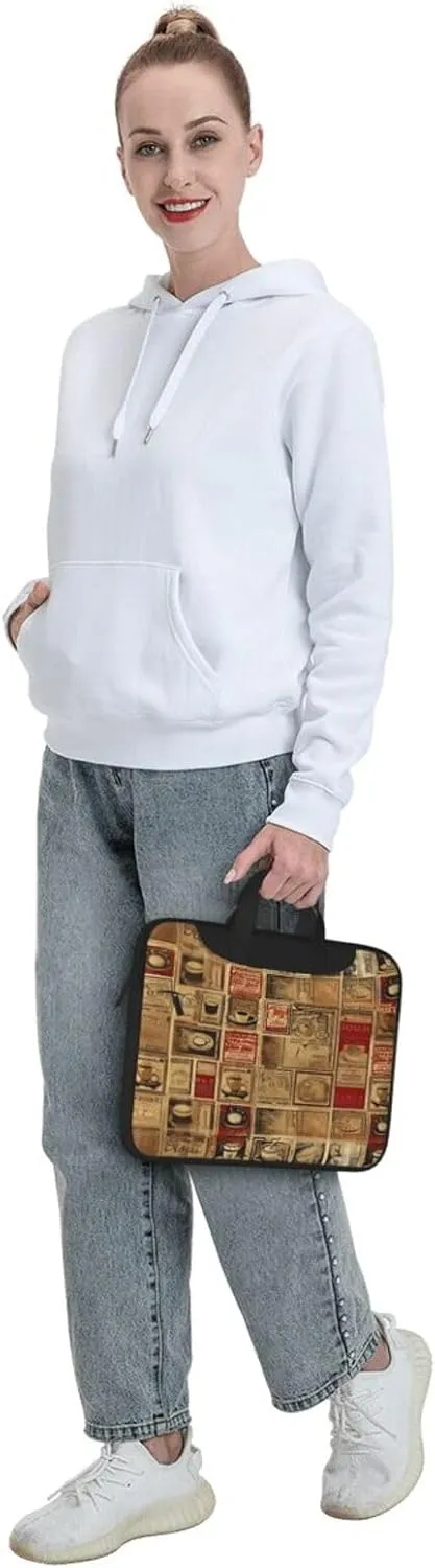 Laptop Bag Vintage Stripe Laptop Tote Bag Women Men Laptop Sleeve Case Lightweight Computer Bag
